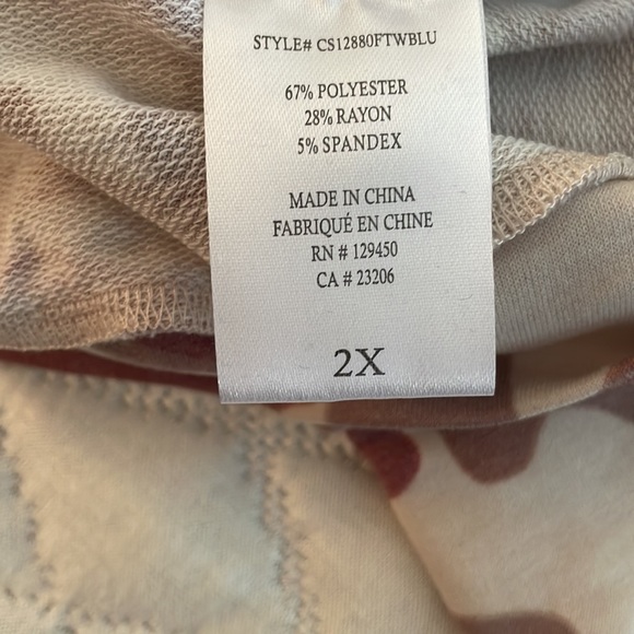 TRENDY FRENCH TERRY TOP NWT - Picture 10 of 10